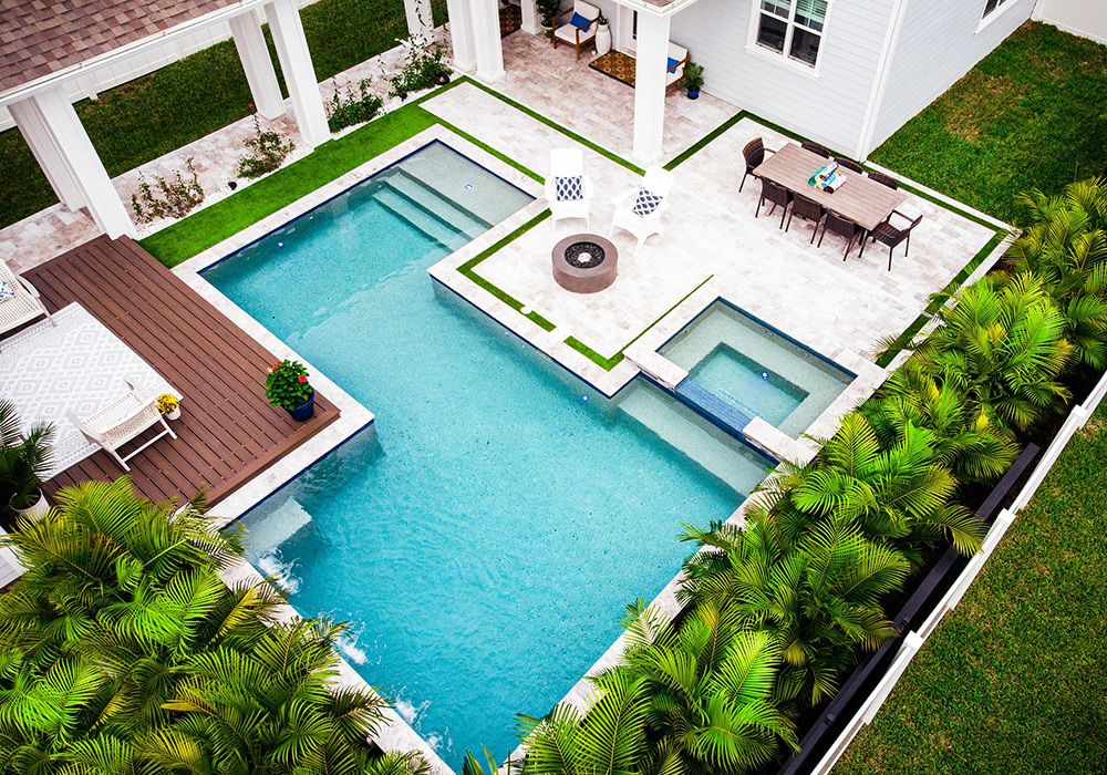 Custom pool builders and backyard designers in Cheval, FL