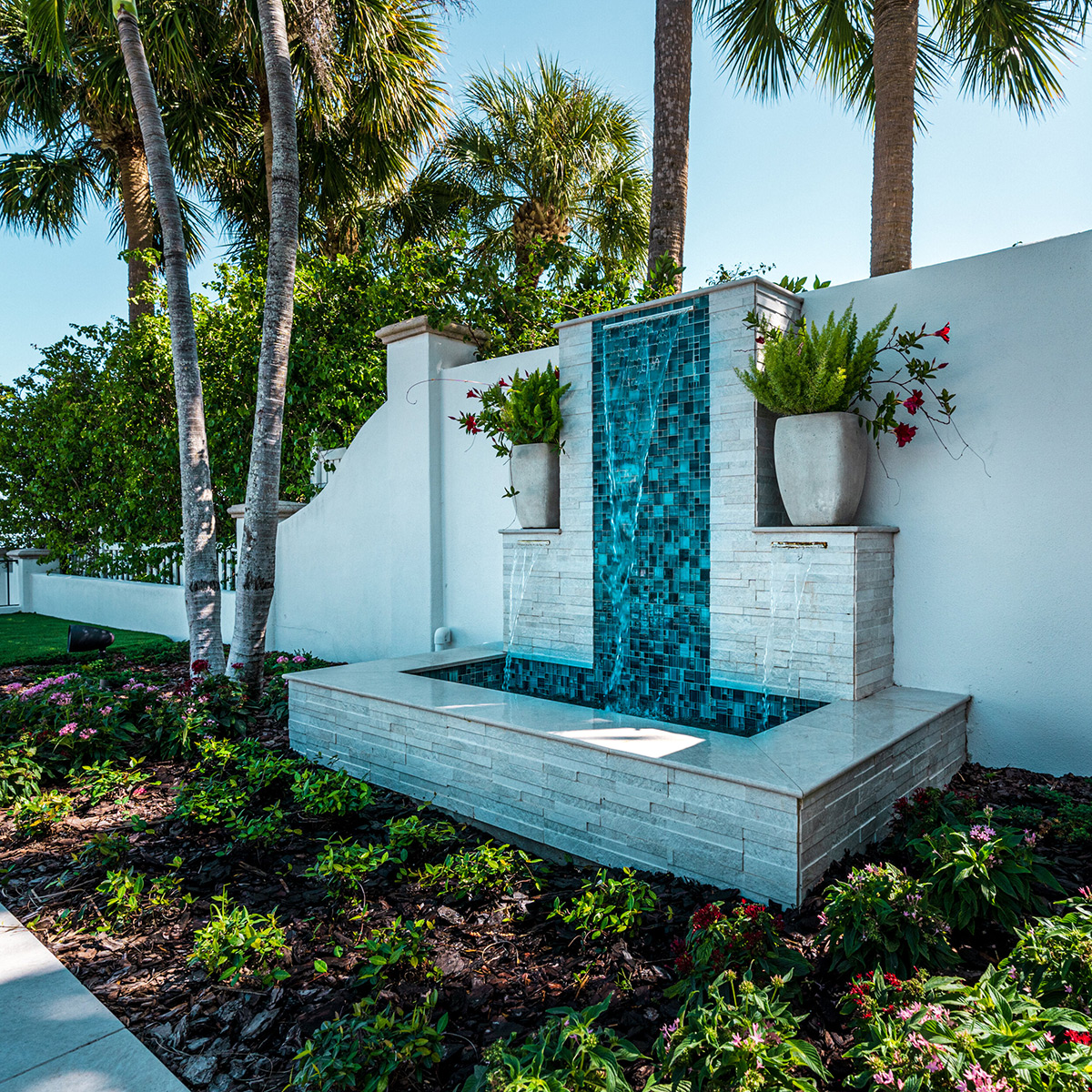 Building custom backyards with water fountains and more in Cheval & Rocky point, FL