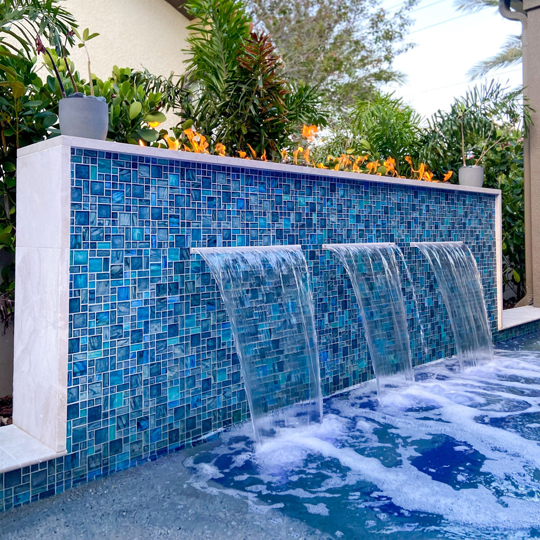 Building retaining walls and more for custom pools in Sunbay South, FL