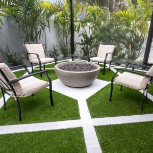 Custom backyard spaces with artificial turf in South Tampa & Bayshore beautiful, FL