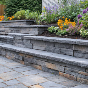 Luxury hardscapes with custom retaining walls in Lutz & Tampa Heights, FL